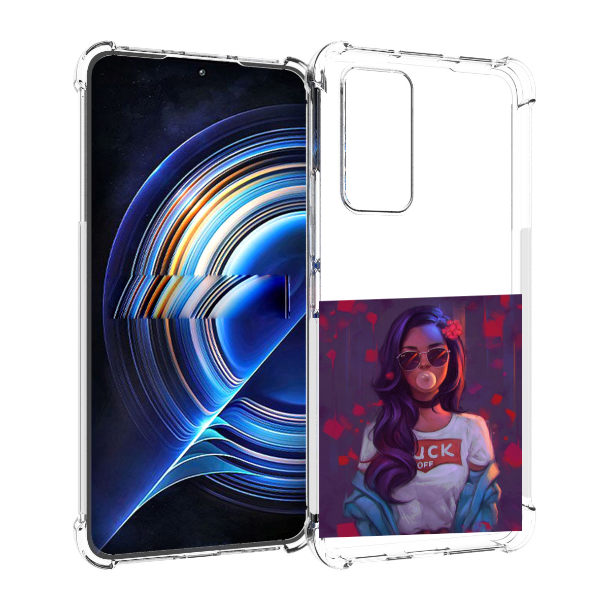 

Чехол MyPads девушка-с-жвачкой женской для Tecno Camon 19 Neo, Прозрачный, Tocco