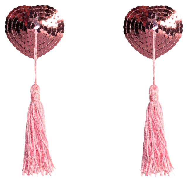 

Розовые пэстисы-сердечки Gipsy с кисточками Lola Lingerie, Розовый