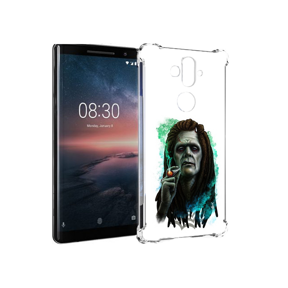 

Чехол MyPads Tocco для Nokia 8 Sirocco зеленый мужчина с сигаретой (PT101581.91.360), Прозрачный, Tocco