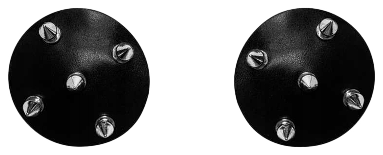 фото Черные пэстисы с шипами royce lola lingerie