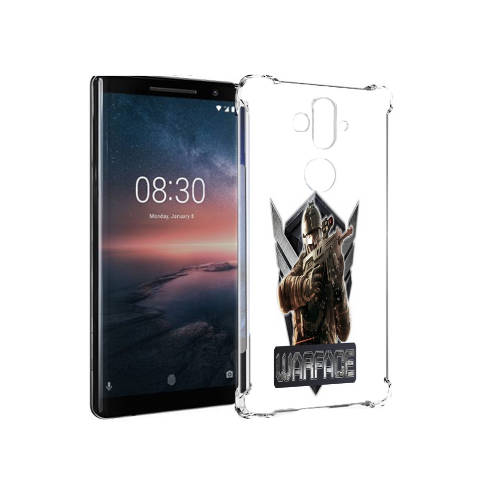 

Чехол MyPads Tocco для Nokia 8 Sirocco игра про войну (PT101581.91.374), Прозрачный, Tocco