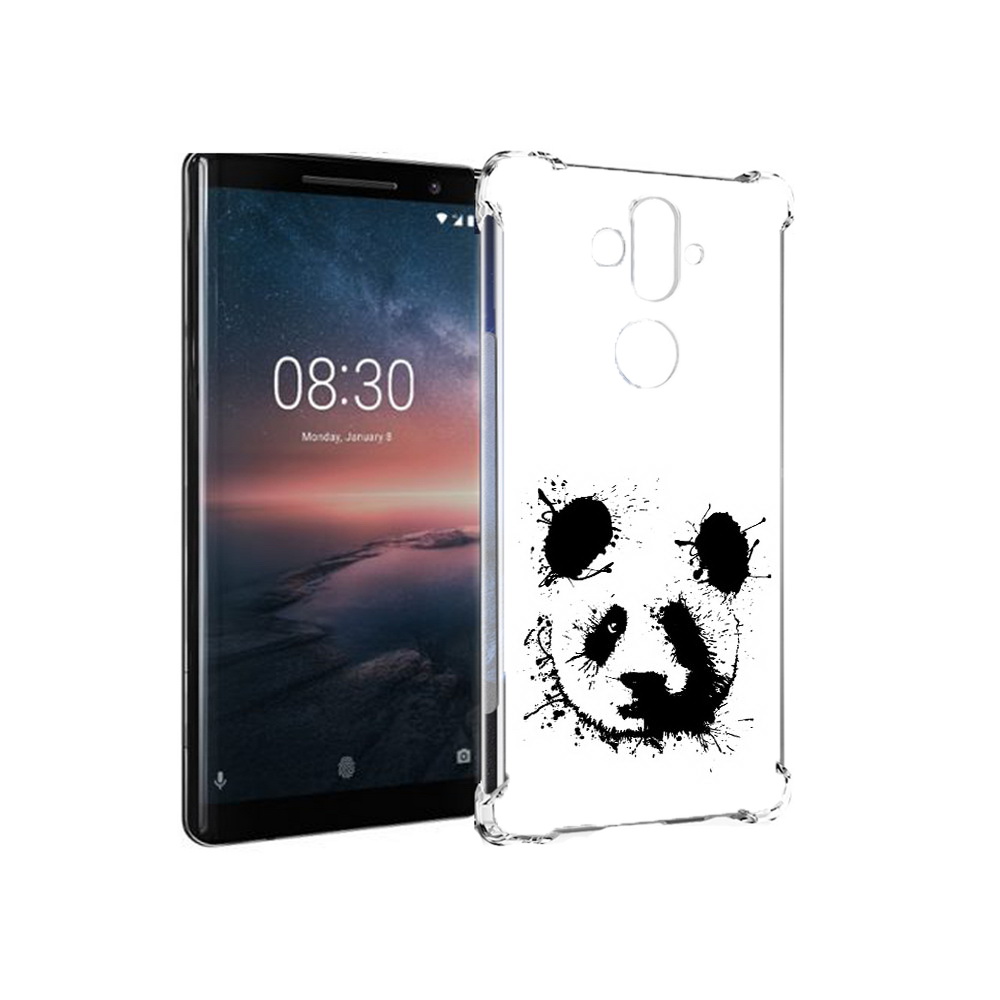 

Чехол MyPads Tocco для Nokia 8 Sirocco клякса-панда (PT101581.91.389), Прозрачный, Tocco