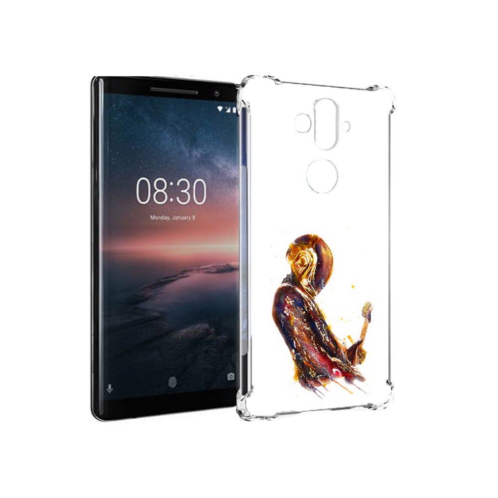 

Чехол MyPads Tocco для Nokia 8 Sirocco космо-музыкант (PT101581.91.393), Прозрачный, Tocco