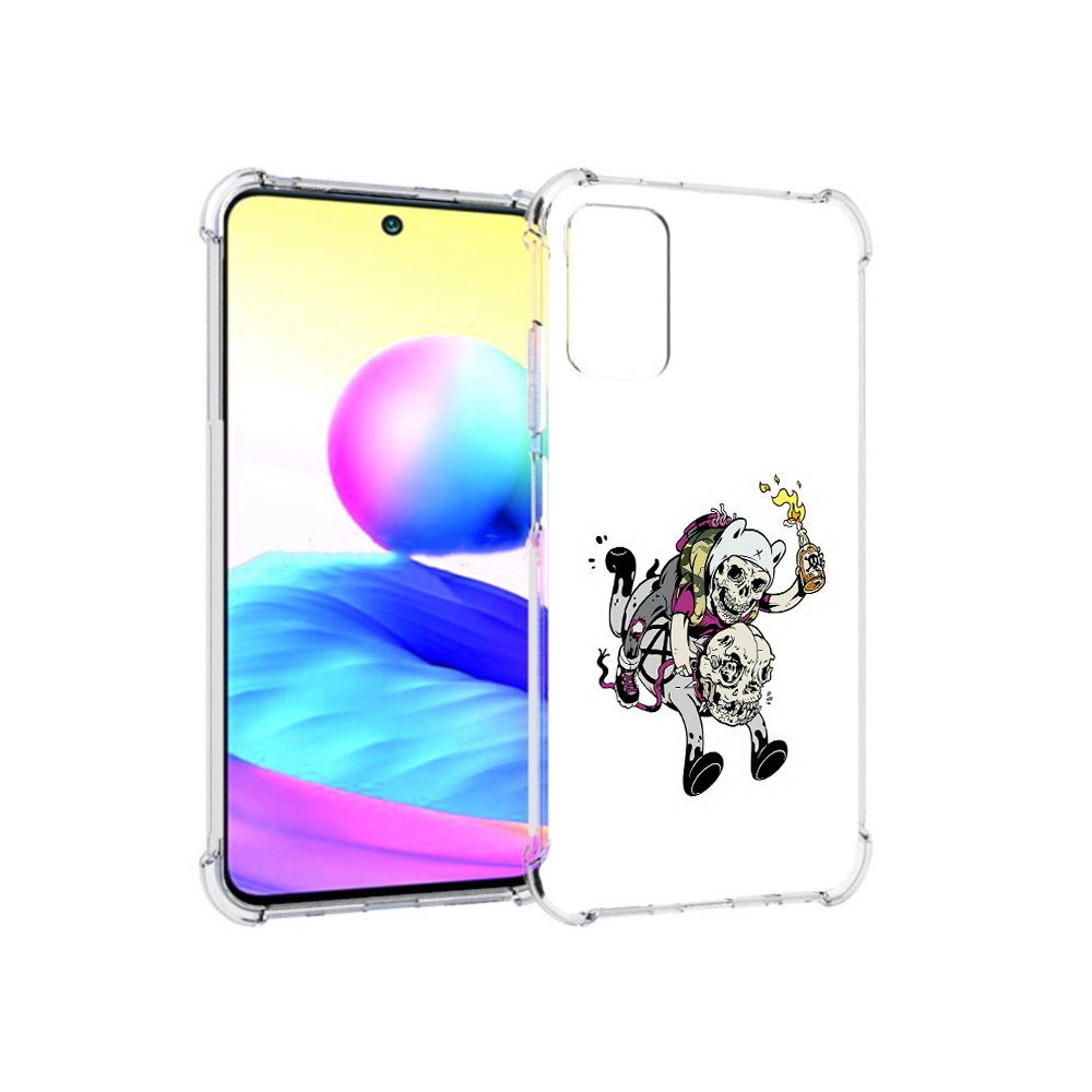 

Чехол MyPads Tocco для Xiaomi Redmi Note 10 5G время приключений скелеты, Прозрачный, Tocco