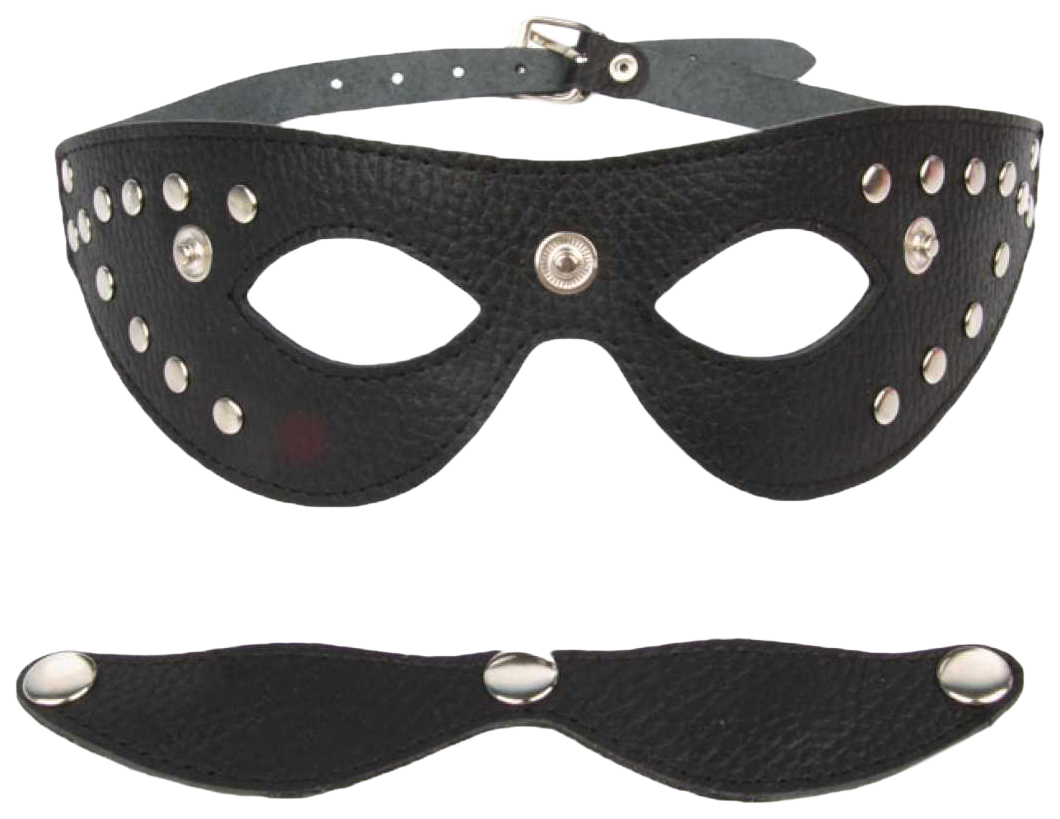 фото Черная маска со съемными шорами на заклепках bior toys