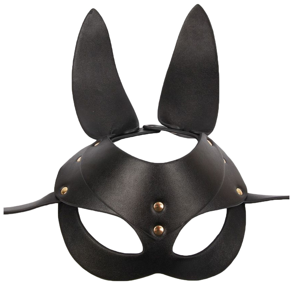 фото Черная маска с удлиненными ушками и заклепками bior toys