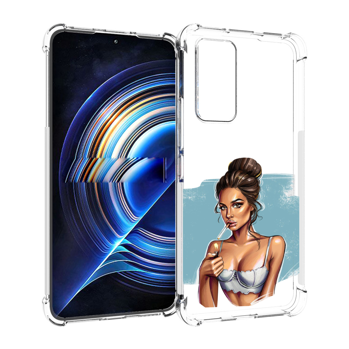 

Чехол MyPads девушка-с-зажигалкой для Tecno Camon 19 Neo, Прозрачный, Tocco