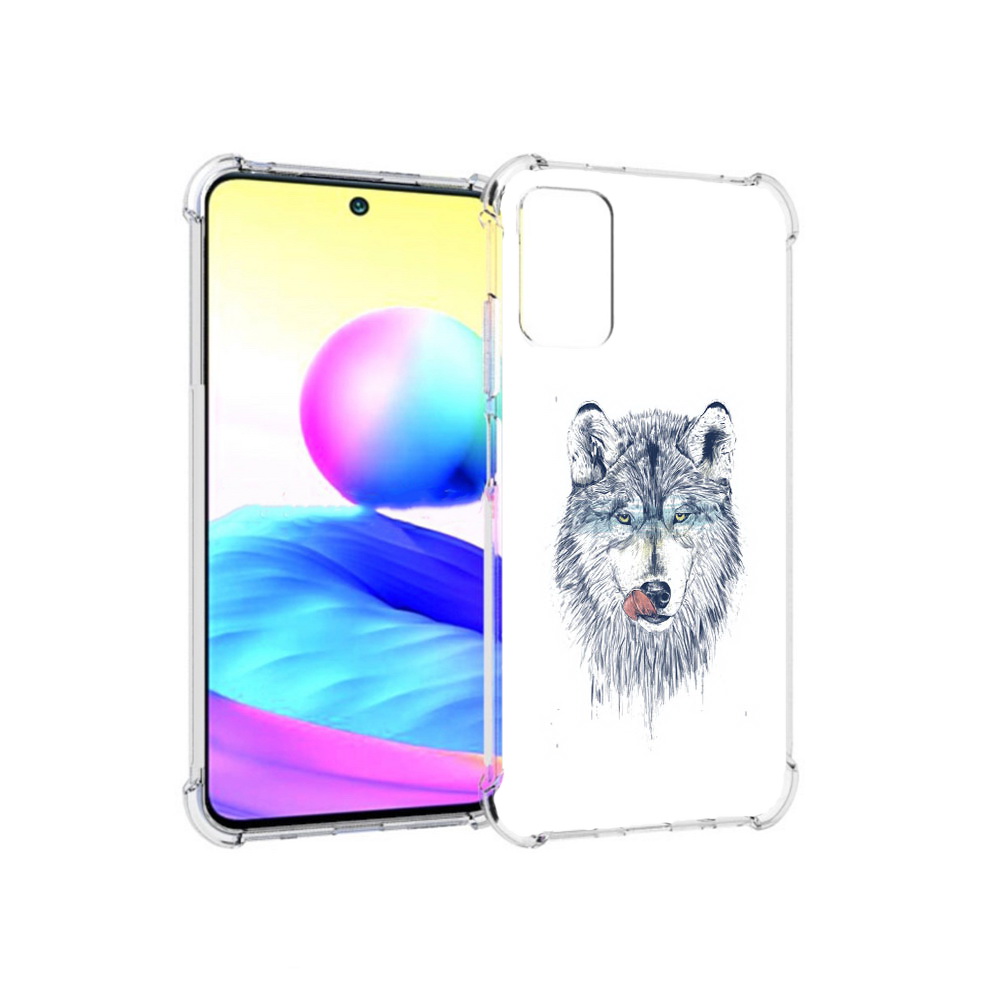 Чехол MyPads Tocco для Xiaomi Redmi Note 10 5G голодгый волк (PT162080.297.292)