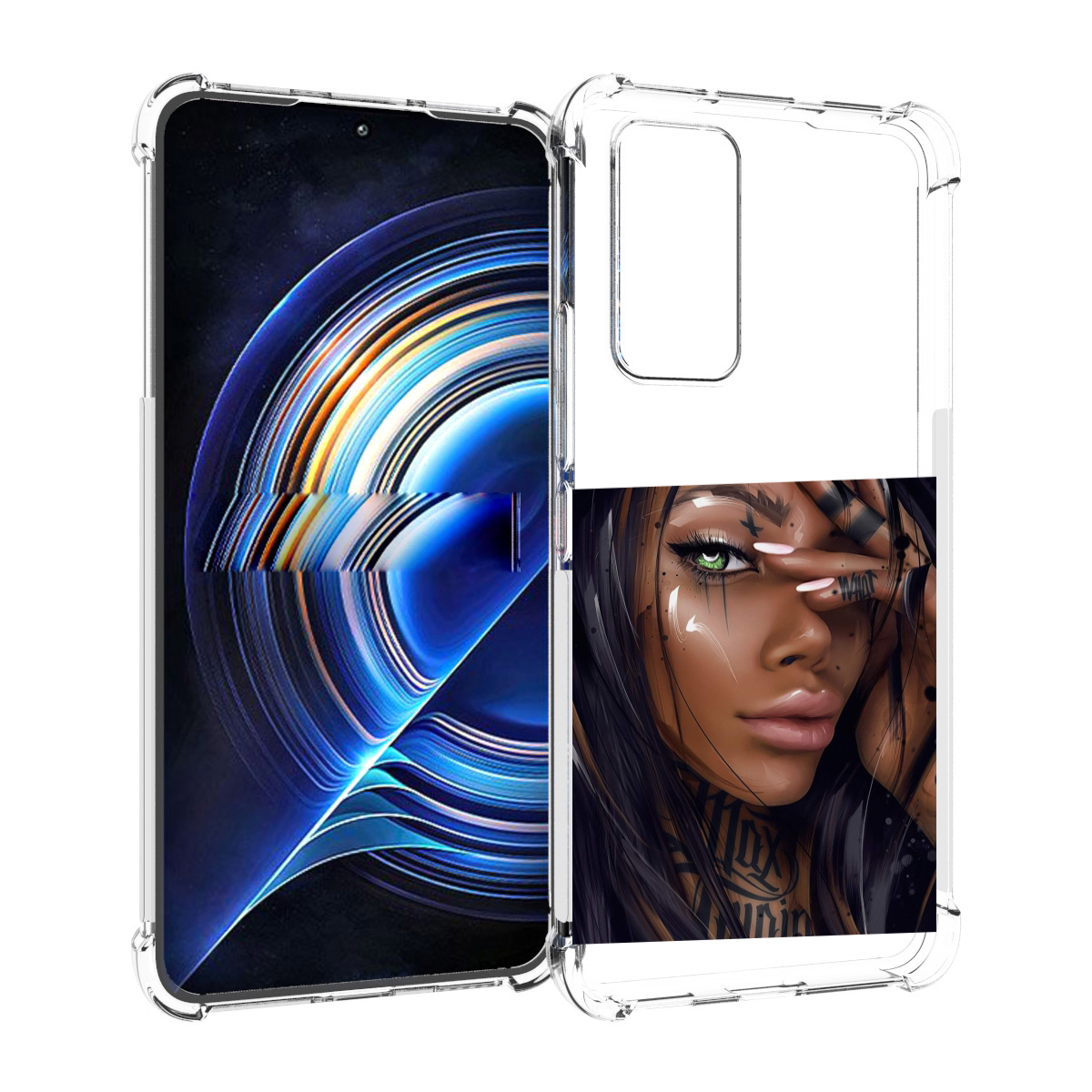 

Чехол MyPads девушка-с-зелеными-глазами-яркими для Tecno Camon 19 Neo, Прозрачный, Tocco