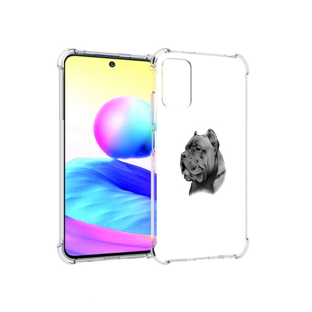 Чехол MyPads Tocco для Xiaomi Redmi Note 10 5G грозный бульдог (PT162080.297.300)