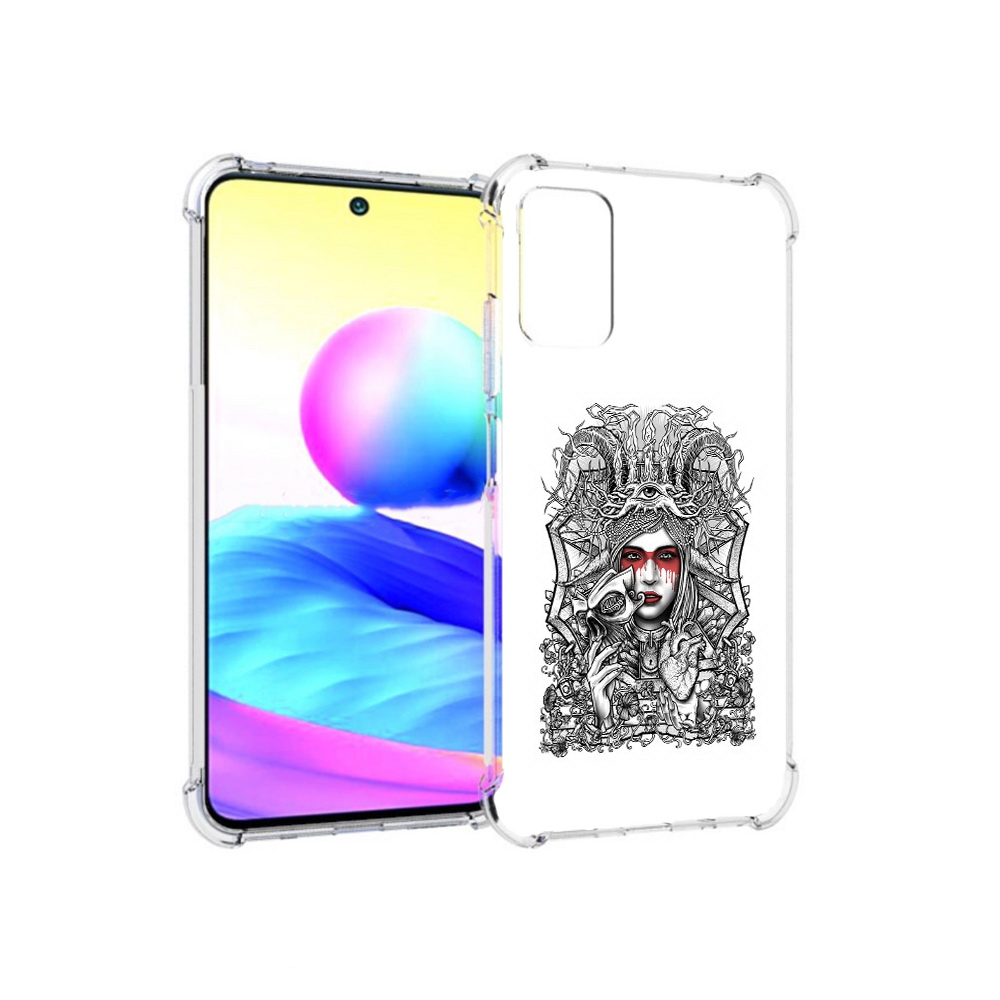 Чехол MyPads Tocco для Xiaomi Redmi Note 10 5G грусная девушка (PT162080.297.302)