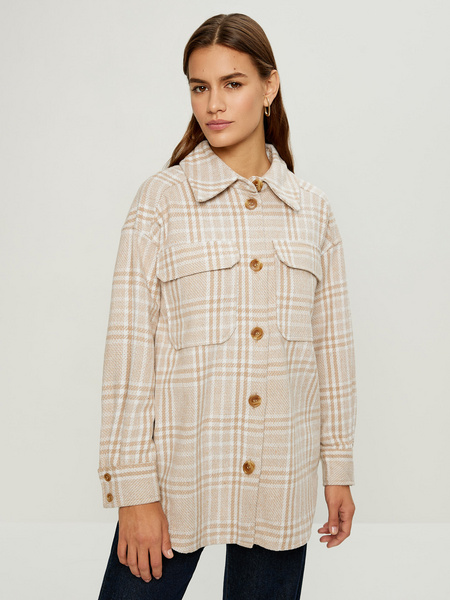 

Рубашка женская ZARINA 2369221601 бежевая XL, 2369221601