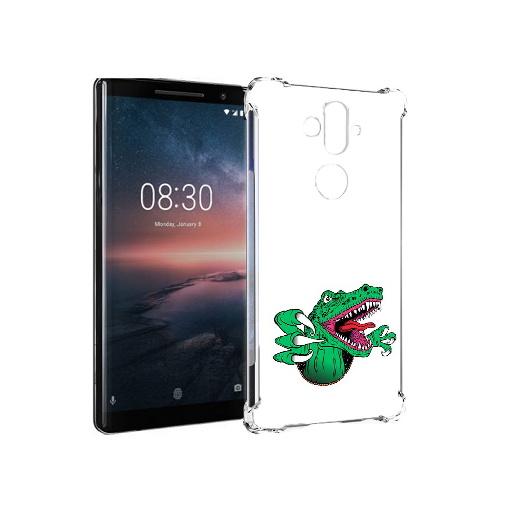 

Чехол MyPads Tocco для Nokia 8 Sirocco крокодил (PT101581.91.417), Прозрачный, Tocco
