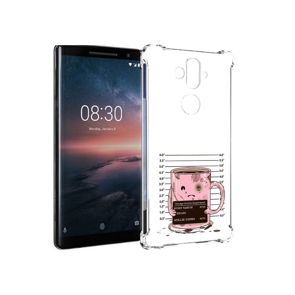 

Чехол MyPads Tocco для Nokia 8 Sirocco кружка (PT101581.91.420), Прозрачный, Tocco
