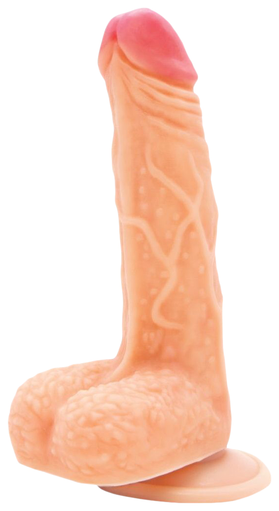 Телесный фаллоимитатор на присоске Brave 17,5 см Lola toys