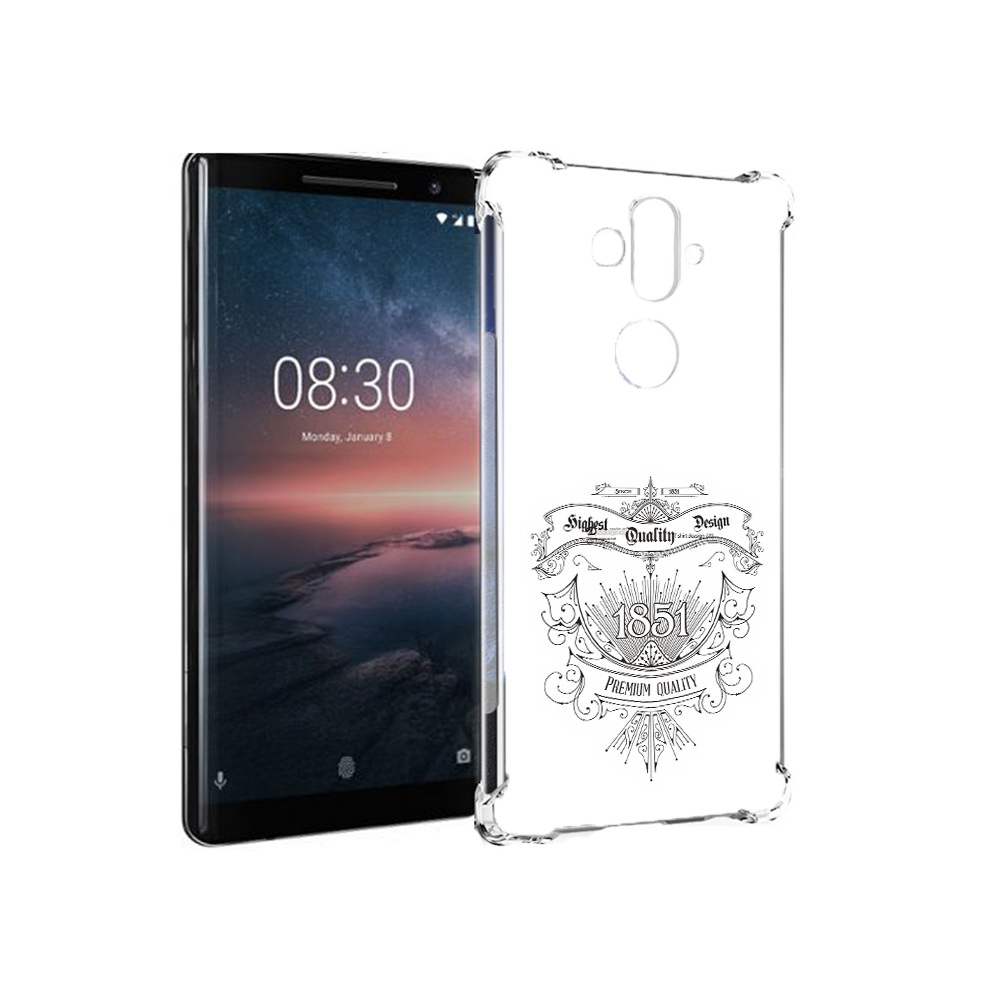 Чехол MyPads Tocco для Nokia 8 Sirocco логотип 1851 год (PT101581.91.444)