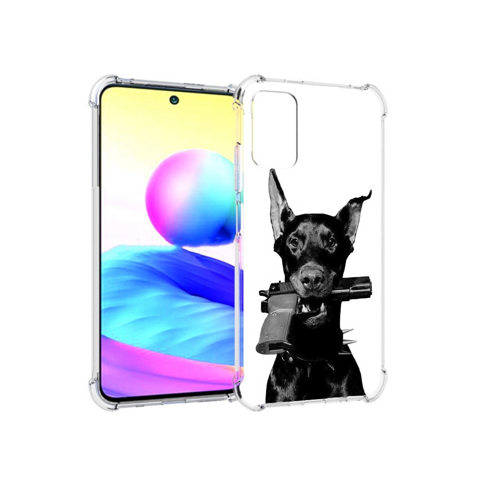 Чехол MyPads Tocco для Xiaomi Redmi Note 10 5G доберман с пистолетом (PT162080.297.331)