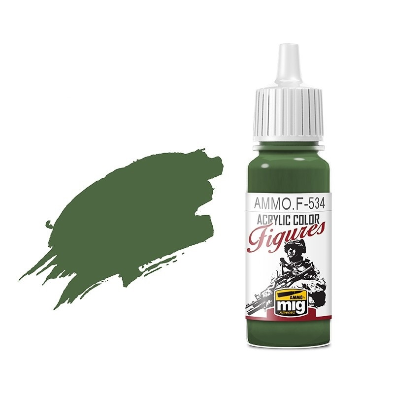 AMMOF534 Ammo Mig Краска акриловая оливково-зеленая OLIVE GREEN