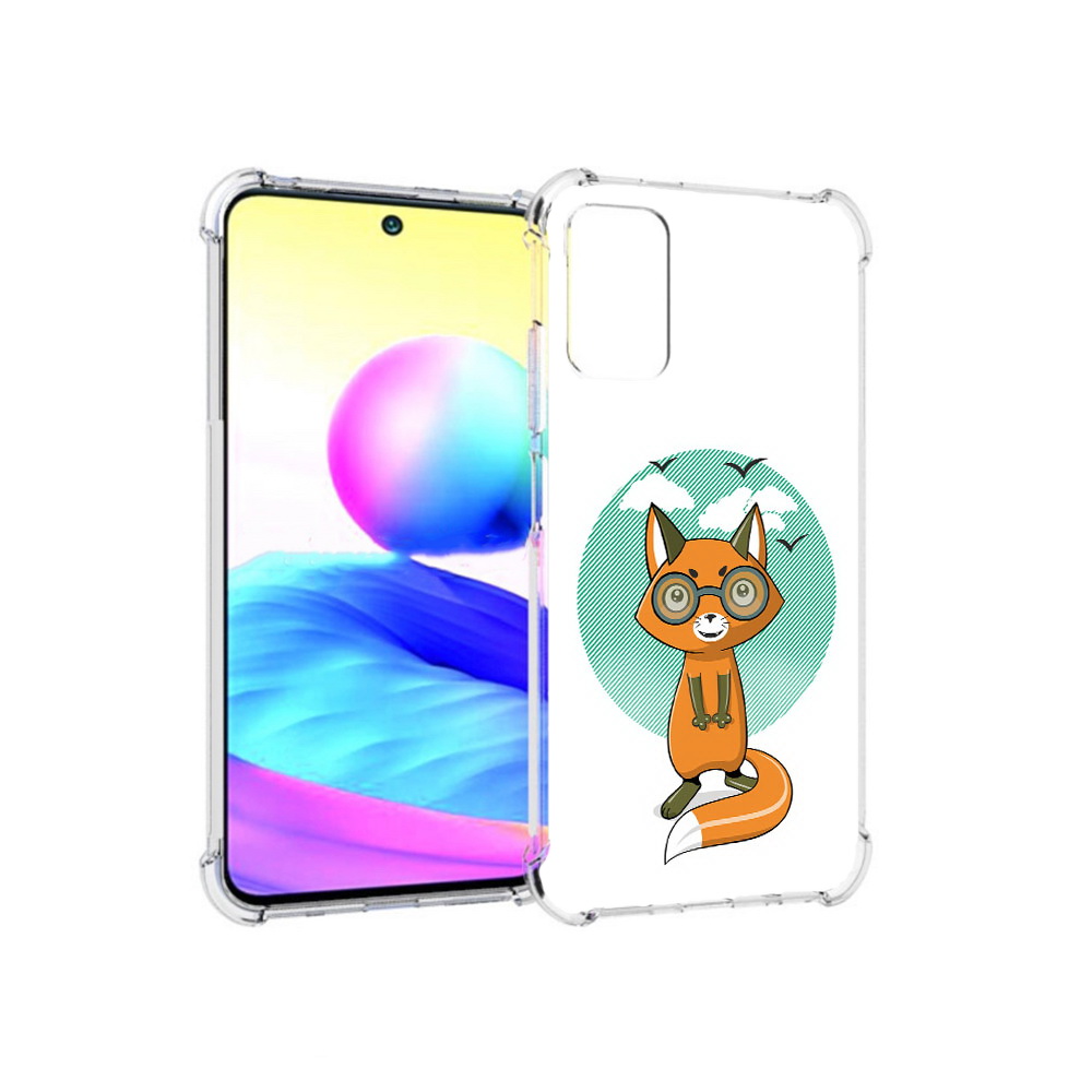 

Чехол MyPads Tocco для Xiaomi Redmi Note 10 5G задумчивая лиса (PT162080.297.348), Прозрачный, Tocco