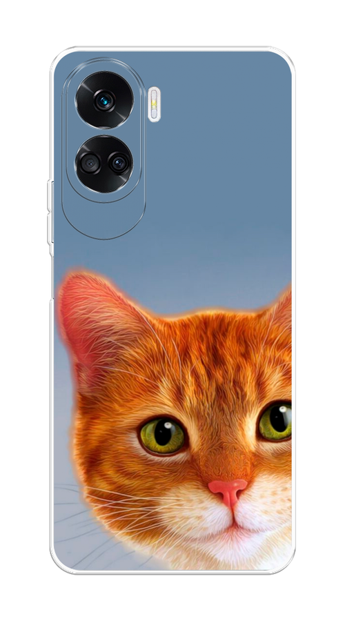 

Чехол на Honor 90 Lite "Любопытный котик", Коричневый, 6122350-1
