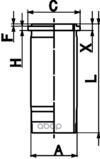 фото Гильза !d130 r6 daf xf/cf mx300/345/375/mx13 ks арт. 89925110 kolbenschmidt
