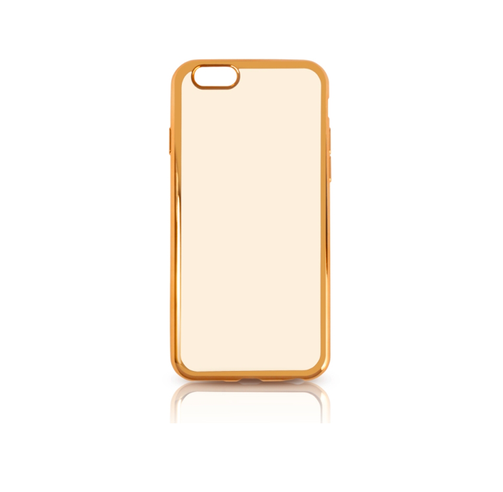 

Силиконовый чехол с рамкой для iPhone 7 Plus DF iCase-09 (gold)