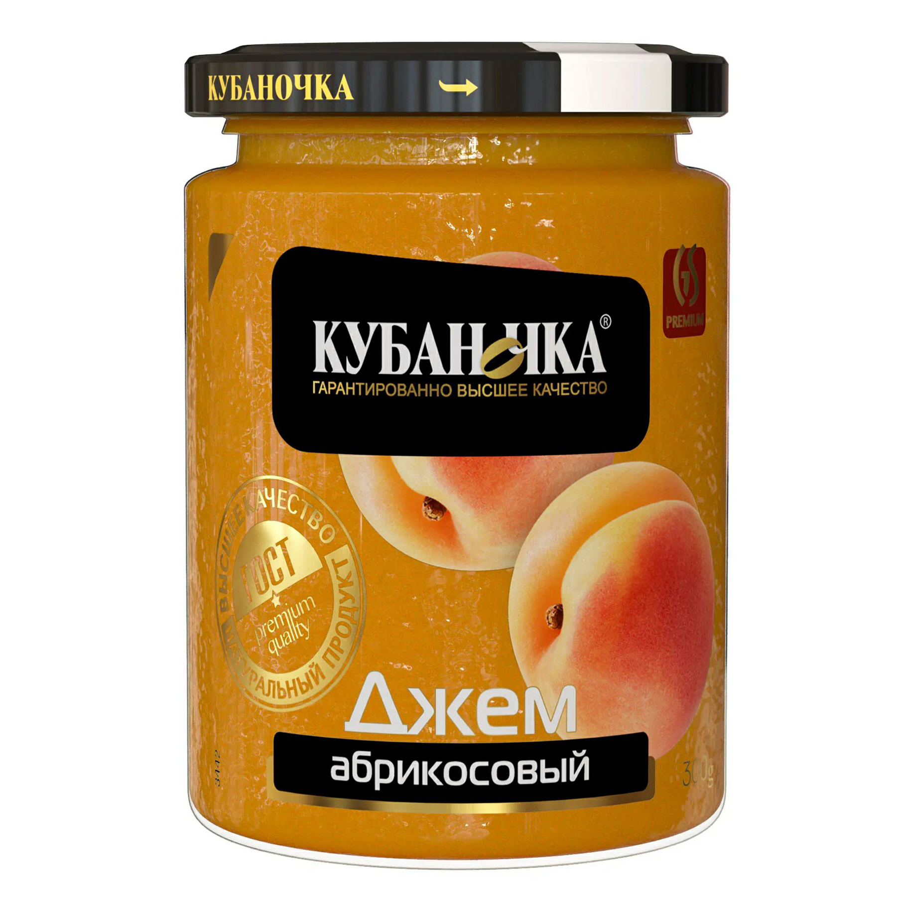 Джем Кубаночка Абрикосовый 300 г