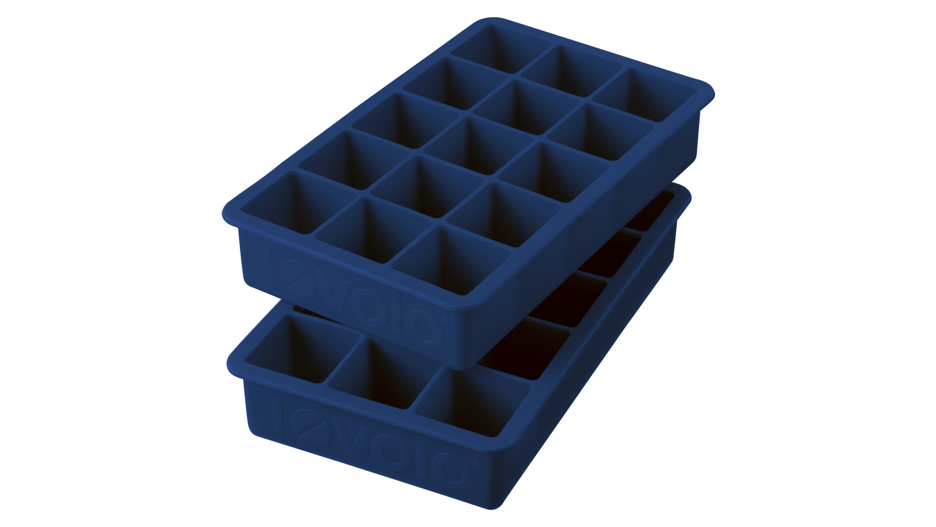Набор форм силиконовых для льда Tovolo, кубик 3см, 18х11х4 см, 2 шт (синий)