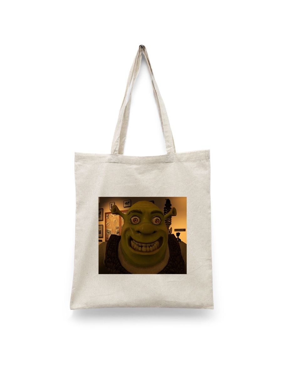 

Шоппер унисекс Каждому Своё Шрек/Shrek/Фиона/Осёл MUSH2, белый, Шрек/Shrek/Фиона/Осёл MUSH2