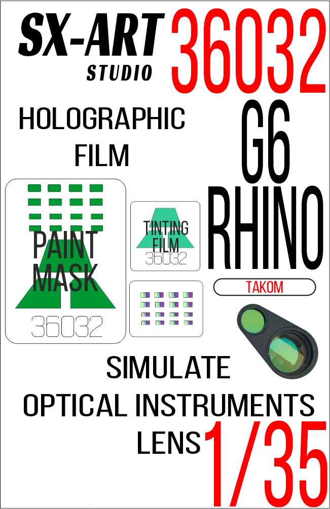 

36032SX Имитация смотровых приборов G6 Rhino Takom