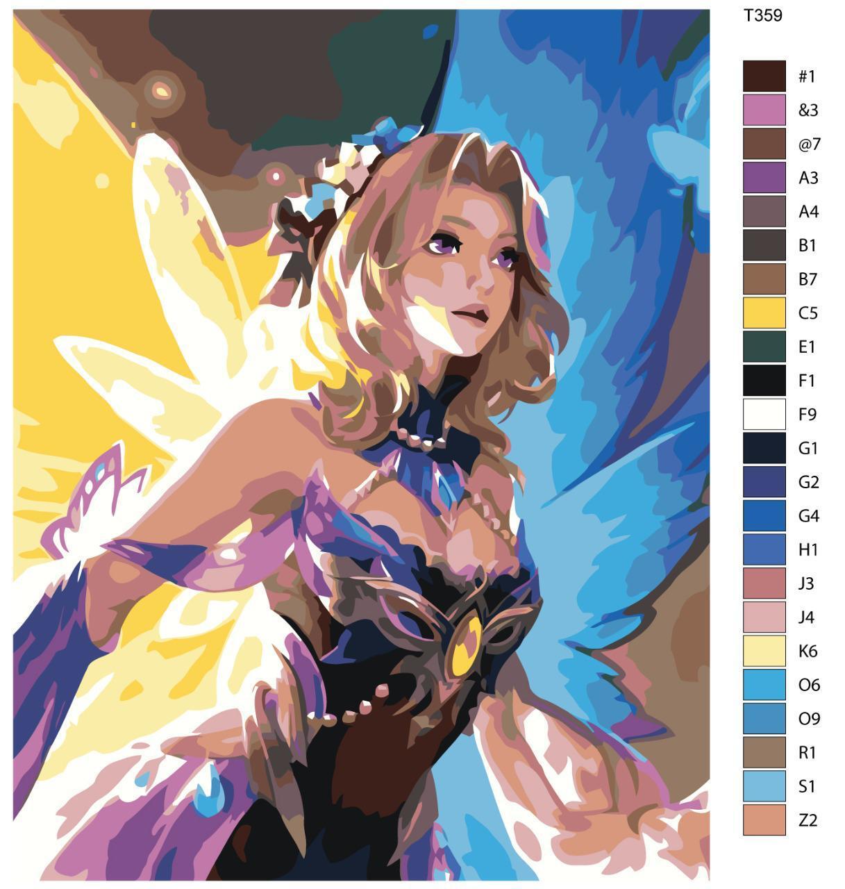 

Картина по номерам BRUSHES-PAINTS Т359, Mobile Legends: Люнокс