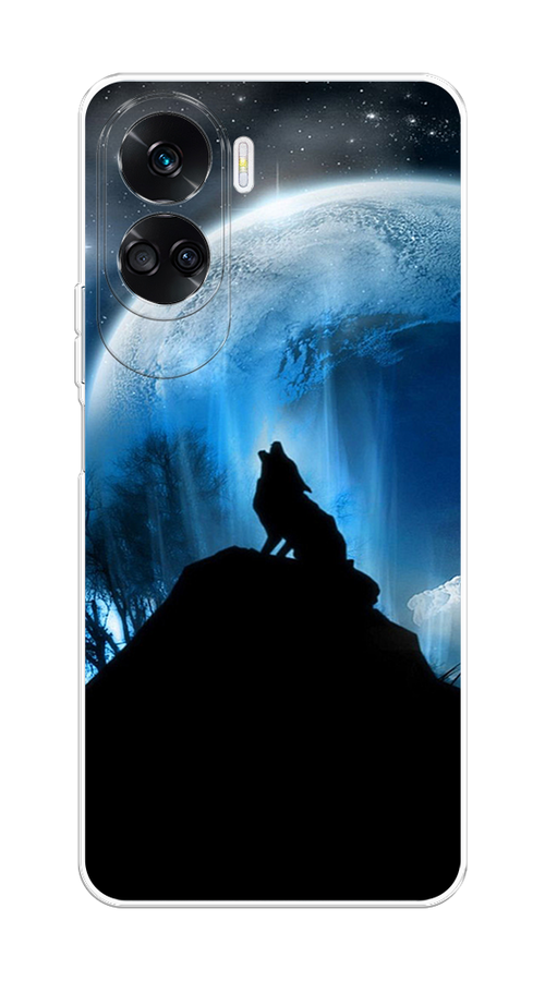

Чехол на Honor 90 Lite "Волк 2", Синий;черный;белый, 6122350-1