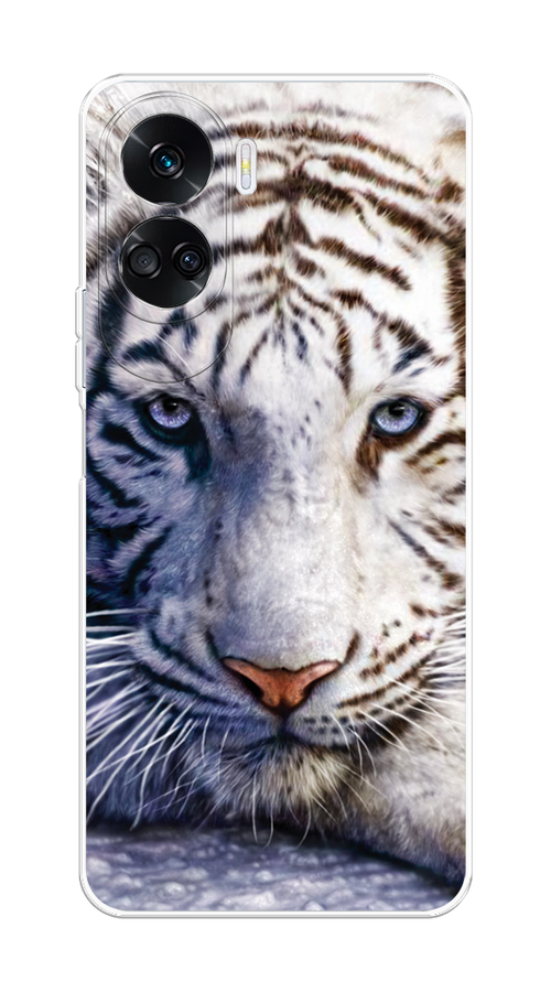 

Чехол на Honor 90 Lite "Бенгальский тигр", Коричневый;белый, 6122350-1