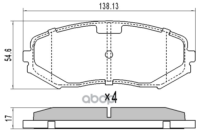 

Тормозные колодки BARNETT передние дисковые SZ001