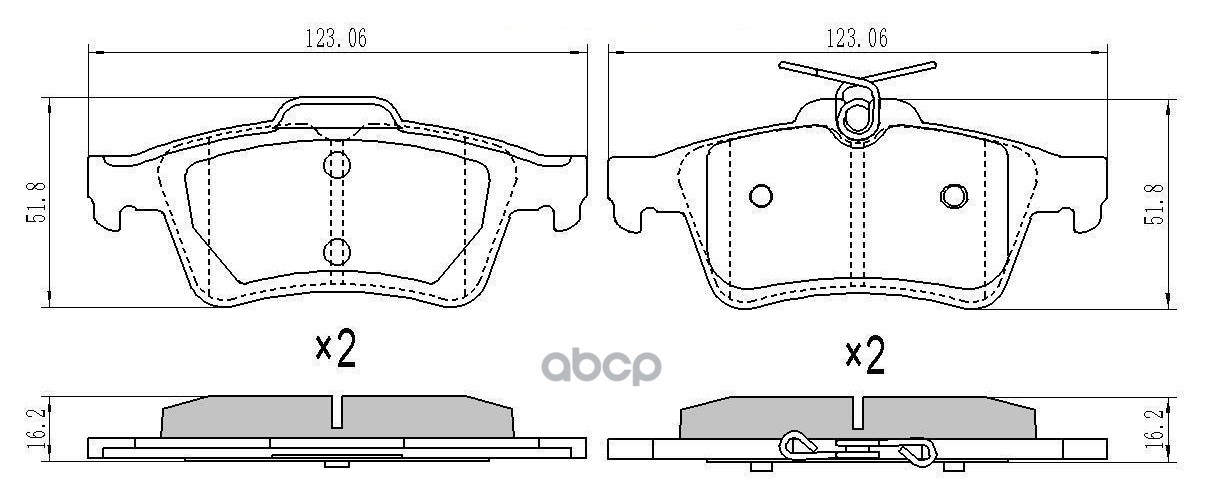 

Тормозные колодки BARNETT задние дисковые FD101