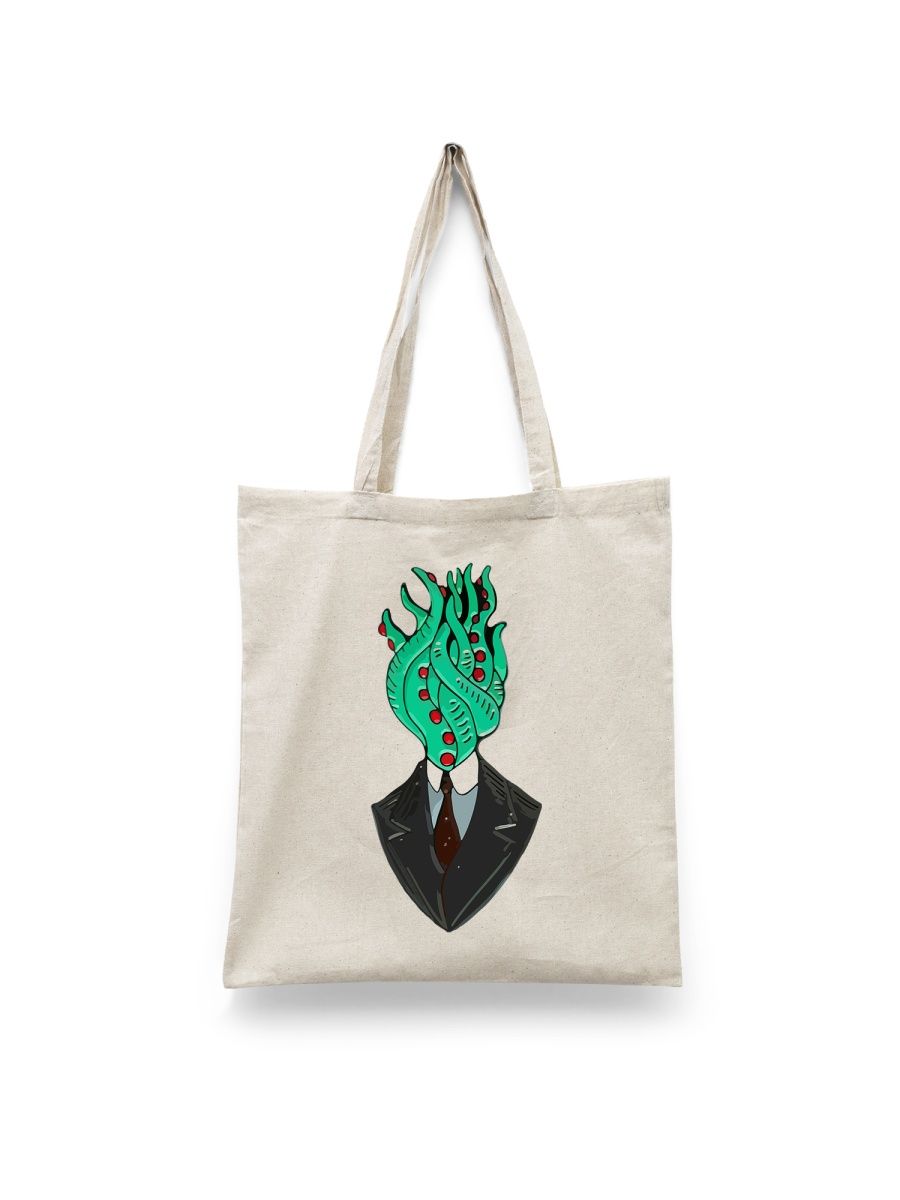 

Шоппер унисекс Каждому Своё Лавкрафт/Писатель/Ктулху LTLV1, белый, Лавкрафт/Писатель/Ктулху LTLV1