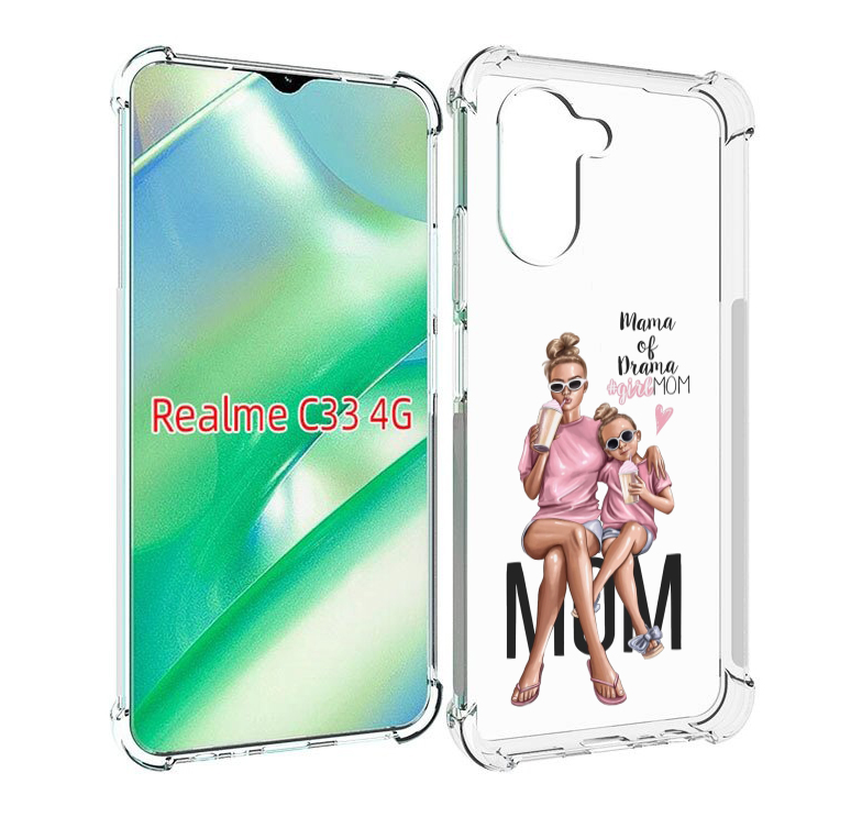

Чехол MyPads Мама-мечты женский для Realme C33 4G, Прозрачный, Tocco