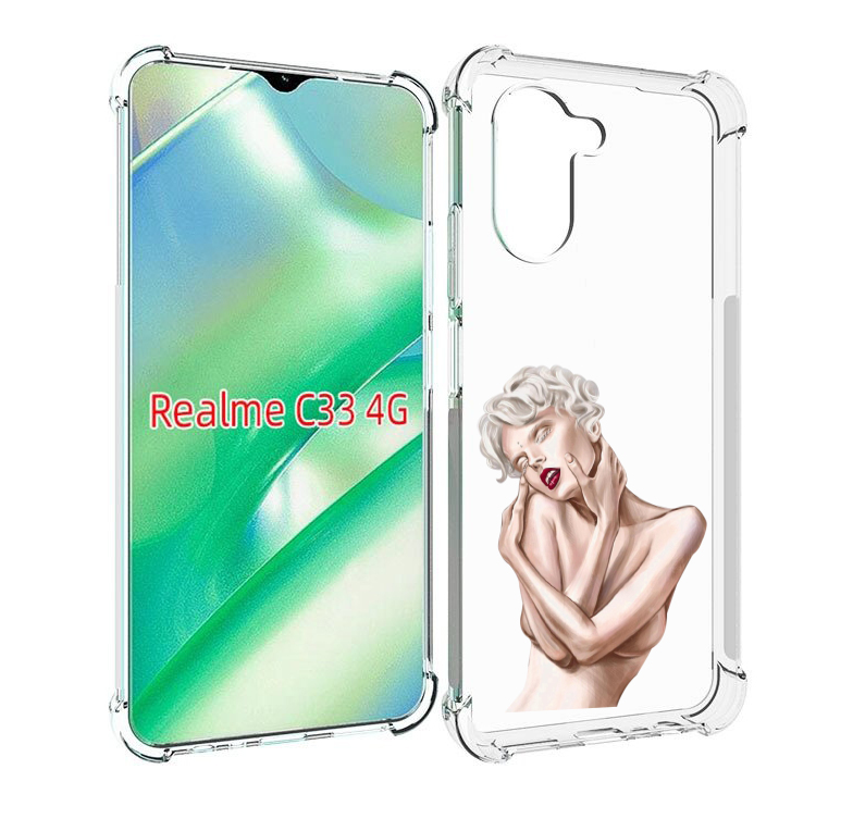 

Чехол MyPads Мигера женский для Realme C33 4G, Прозрачный, Tocco