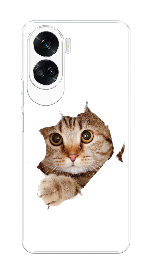 

Чехол на Honor 90 Lite "Кот и бумага", Белый;коричневый, 6122350-1