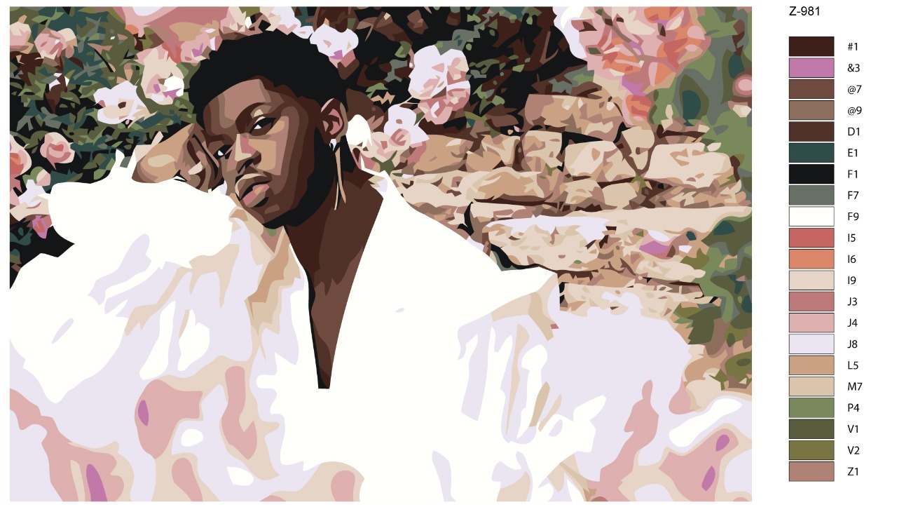 

Картина по номерам BRUSHES-PAINTS Z981, Лил Нас-Lil Nas
