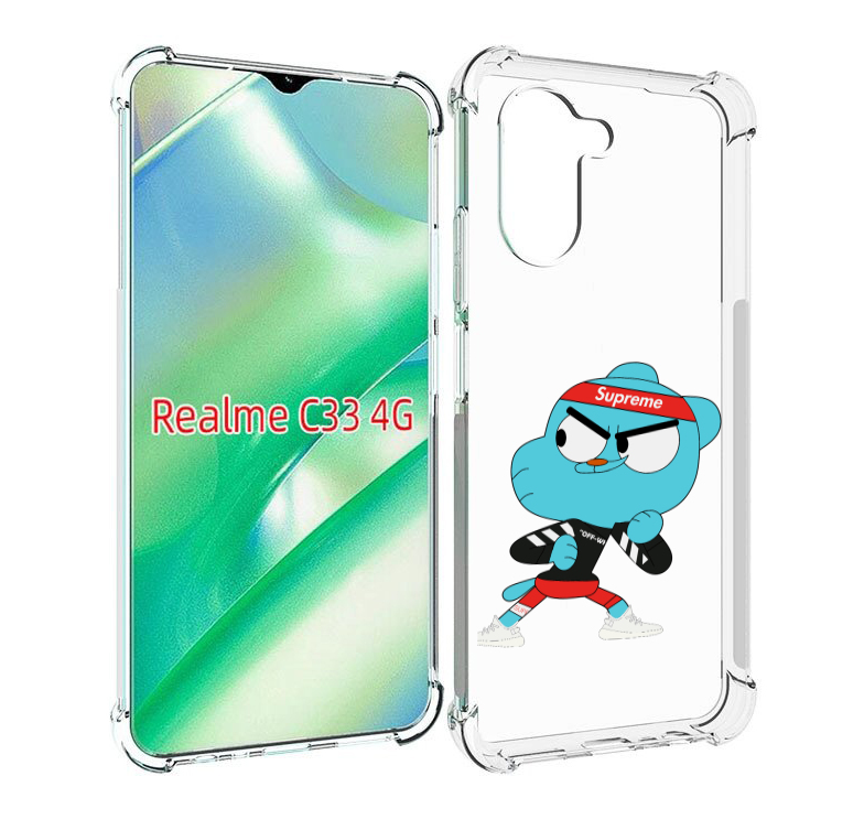 

Чехол MyPads Модный-Гамбол для Realme C33 4G, Прозрачный, Tocco