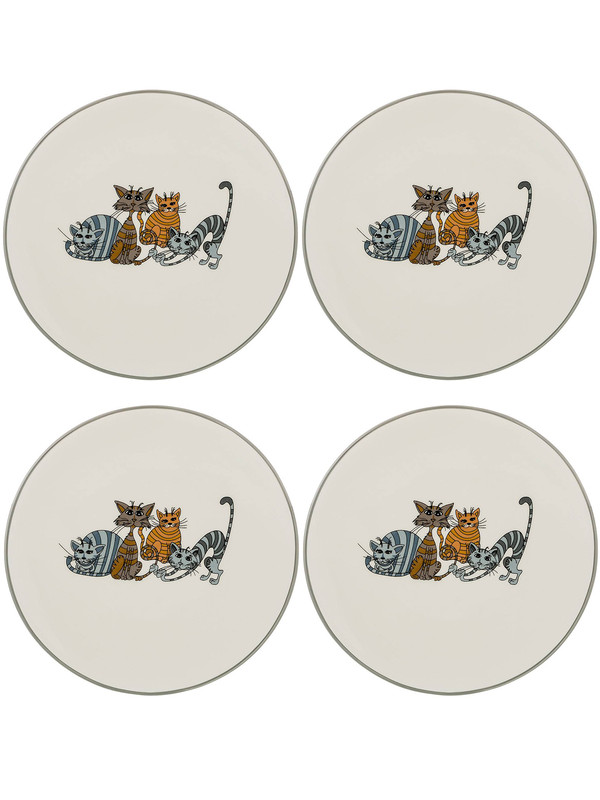 

Набор обеденных тарелок 4 шт Lefard Озорные коты 20 см 4-SPAIK(188-177)ARTI, Белый, Озорные коты