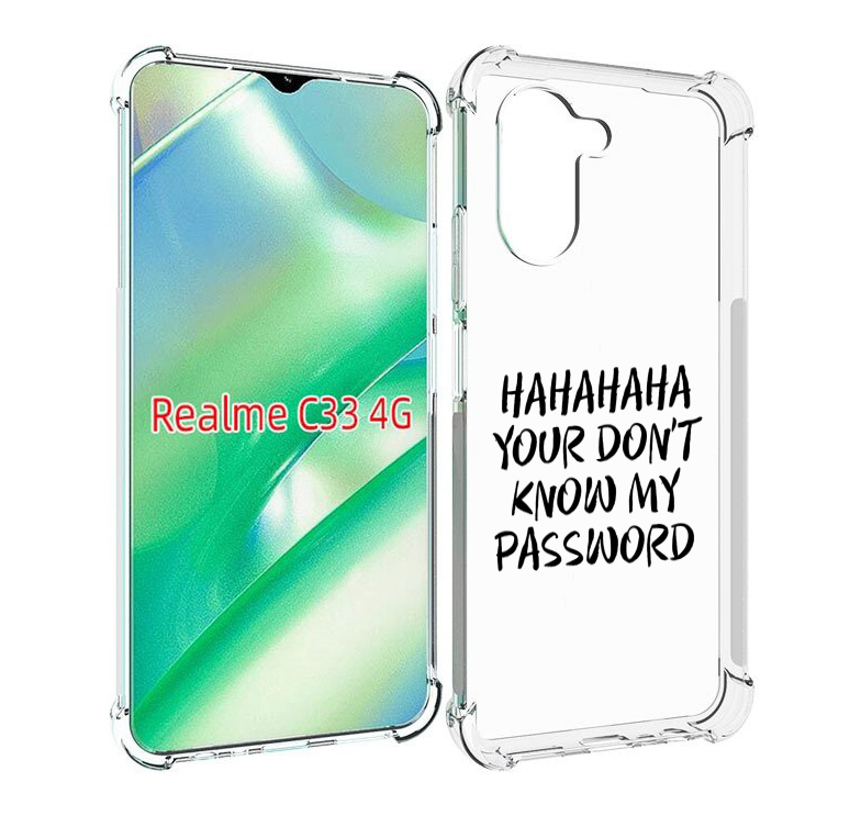 

Чехол MyPads Мой-пароль для Realme C33 4G, Прозрачный, Tocco
