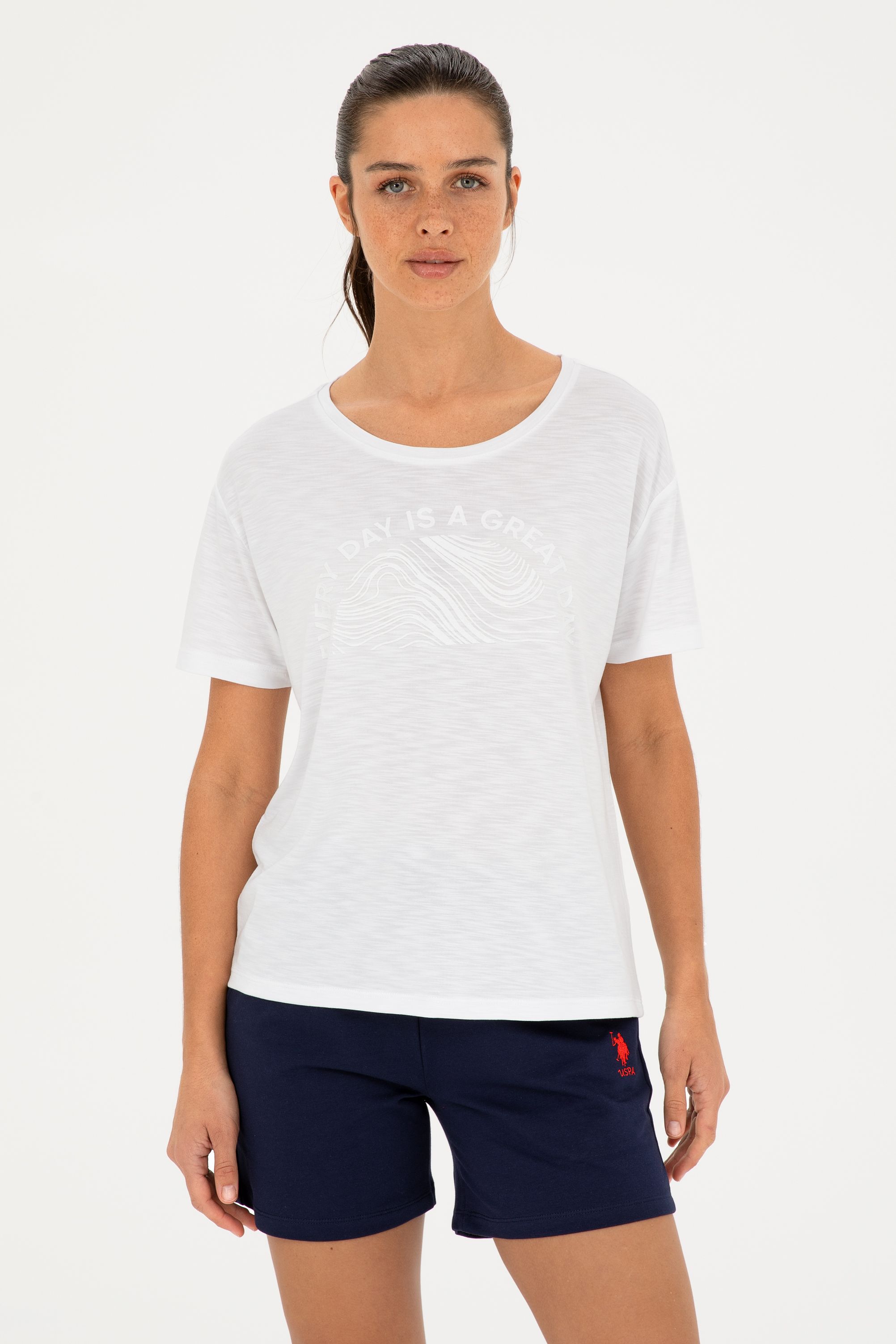 

Футболка женская US Polo Assn G082SZ0110PANLA белая L, Белый, G082SZ0110PANLA