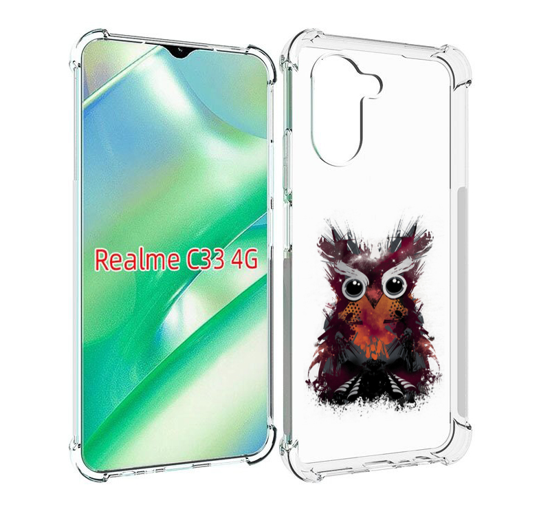 

Чехол MyPads Необычная сова для Realme C33 4G, Прозрачный, Tocco