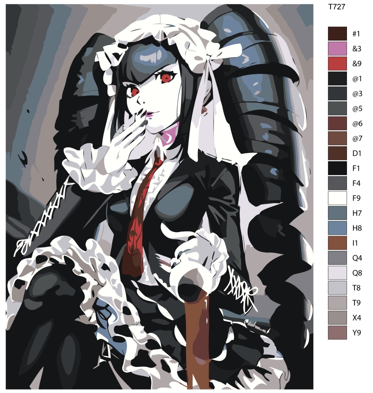 

Картина по номерам BRUSHES-PAINTS T727, Селестия Люденберг. Аниме Данганронпа - Danganronpa