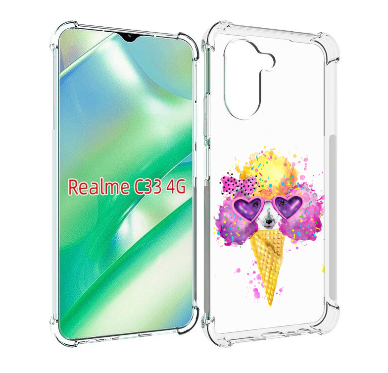 

Чехол MyPads Рожок для Realme C33 4G, Прозрачный, Tocco
