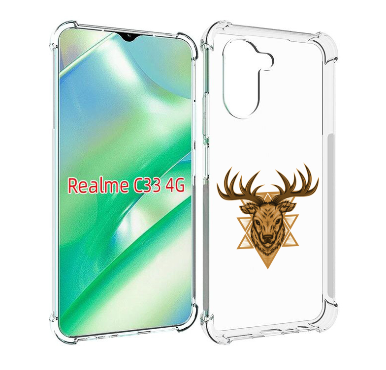 

Чехол MyPads Олень для Realme C33 4G, Прозрачный, Tocco
