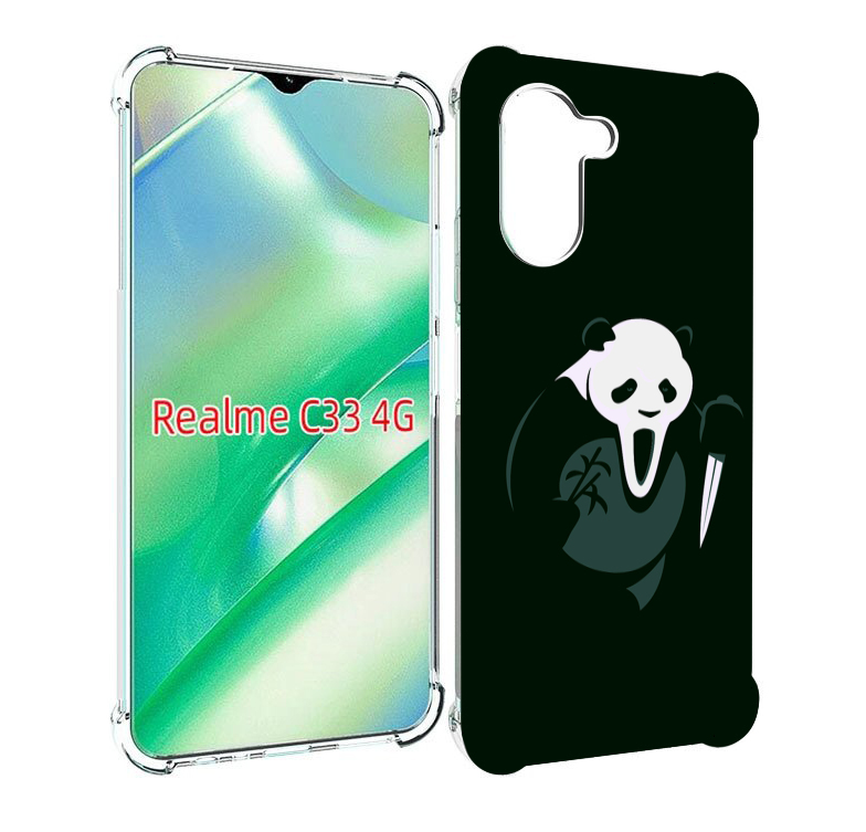 

Чехол MyPads Панда-крик для Realme C33 4G, Прозрачный, Tocco