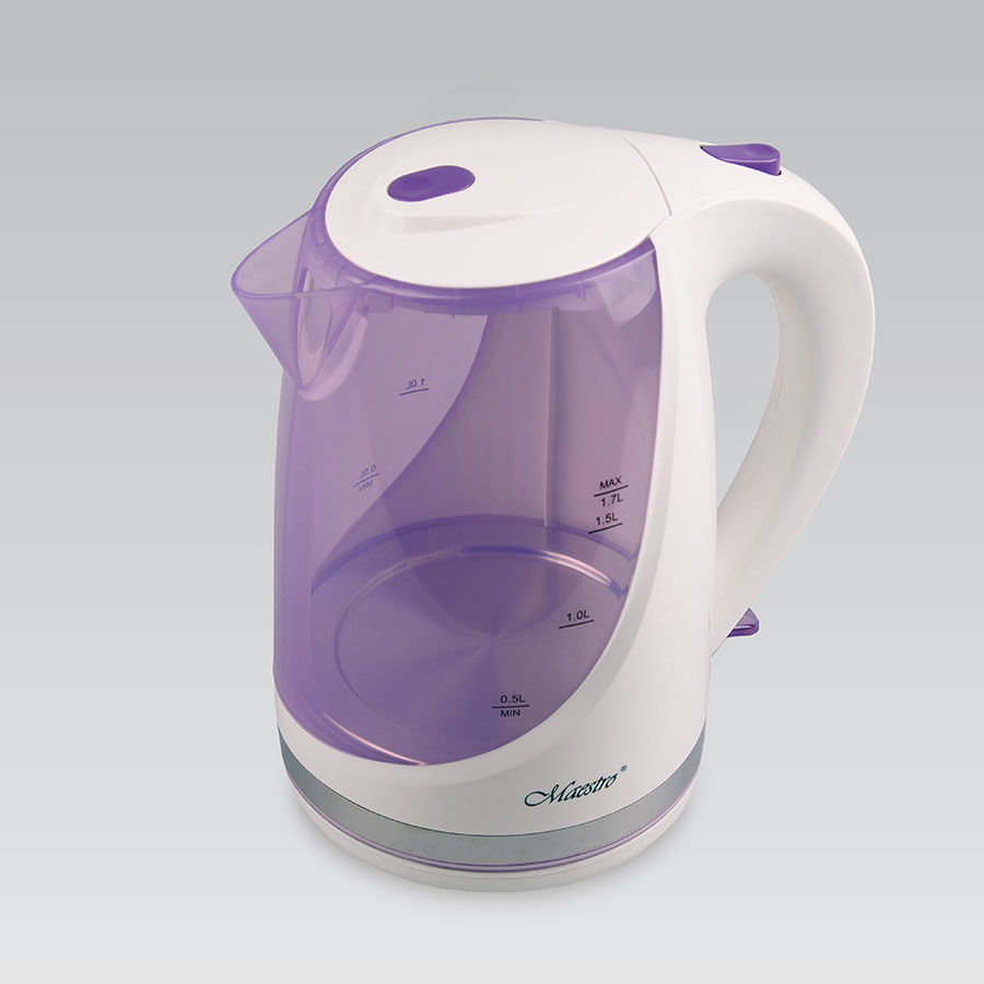 Чайник электрический Maestro MR-044 1.7 л белый, фиолетовый